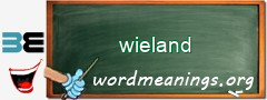 WordMeaning blackboard for wieland